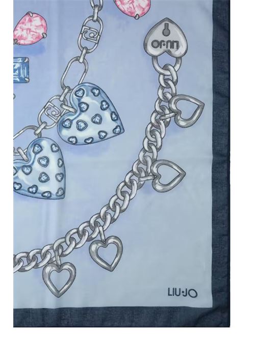 Sciarpa azzurra con dettagli charm Liu Jo | 2A6054T2745.009C45